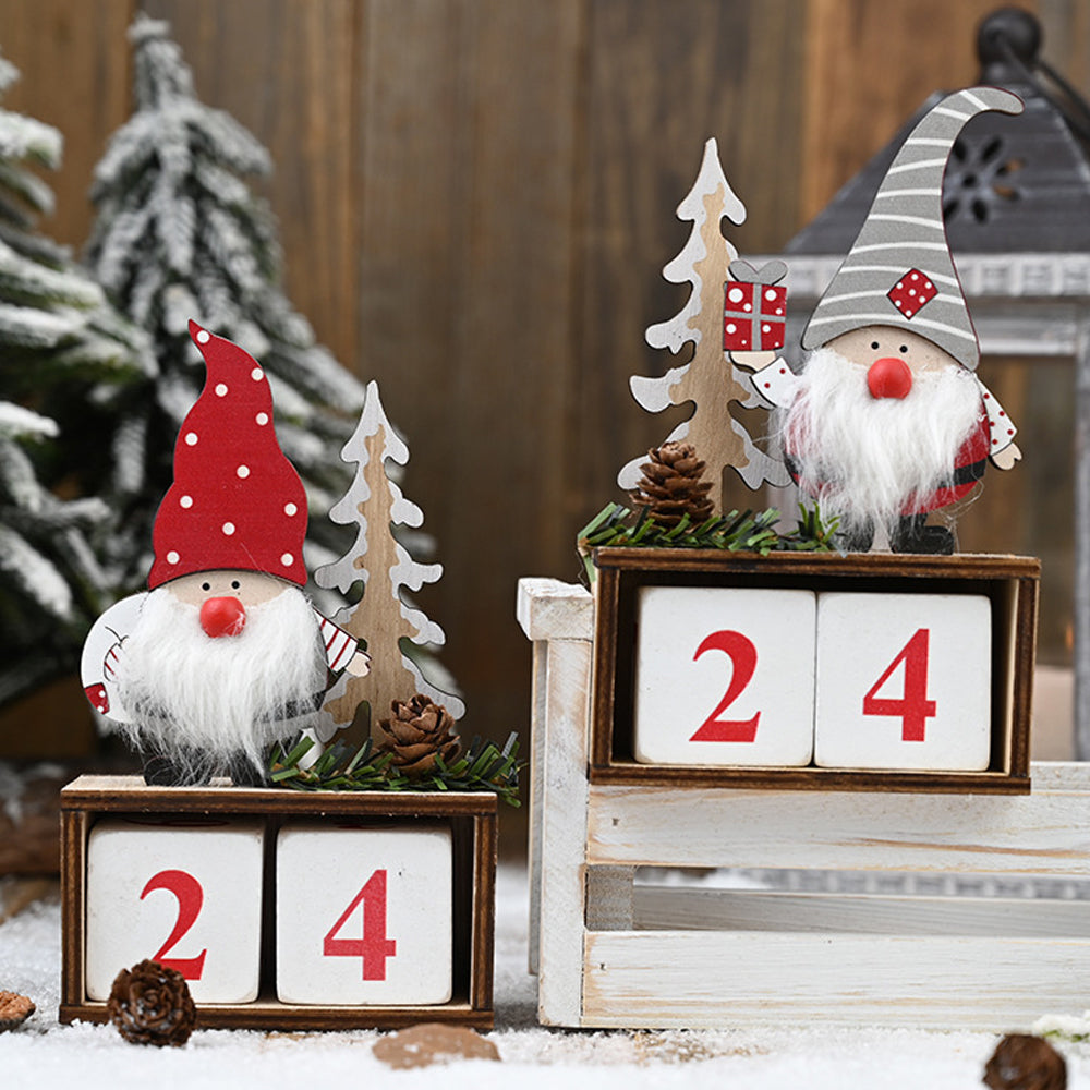 Holiday Wooden Pine Cone Christmas Countdown Calendar_7
