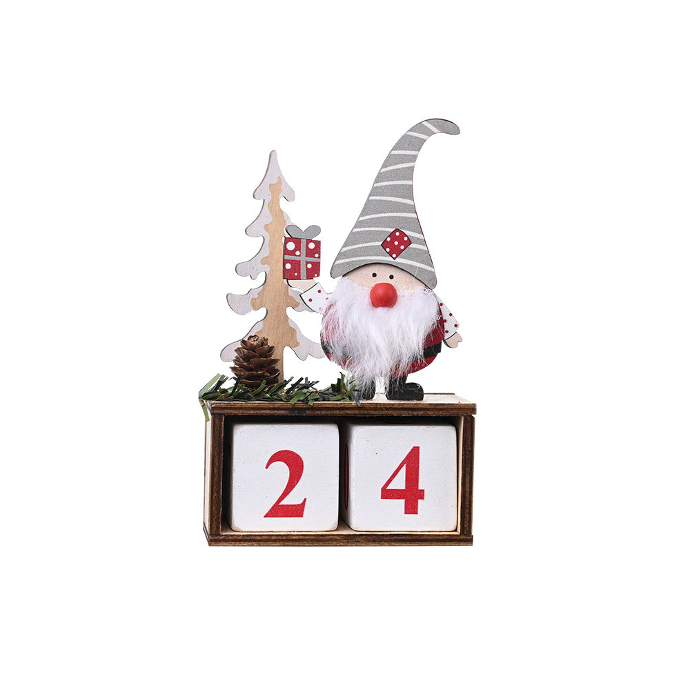Holiday Wooden Pine Cone Christmas Countdown Calendar_8