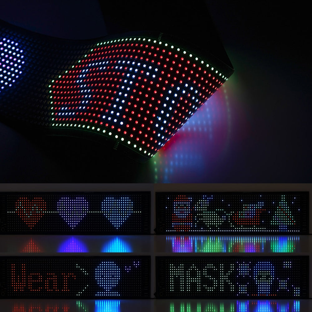 APP Controlled Flexible Rolling LED Screen Panel- USB Powered_3