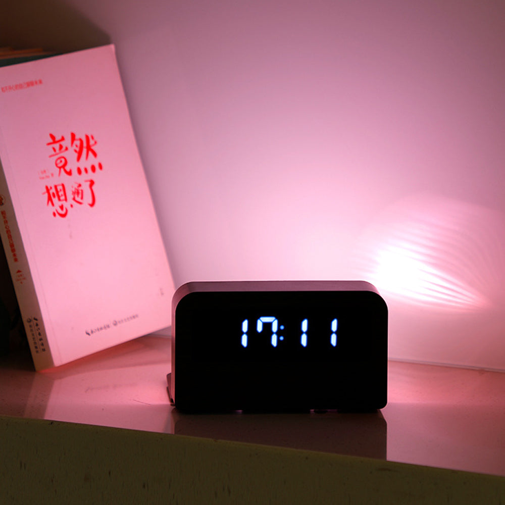 LED Book Night Lamp with Digital Display Clock-USB Powered_5