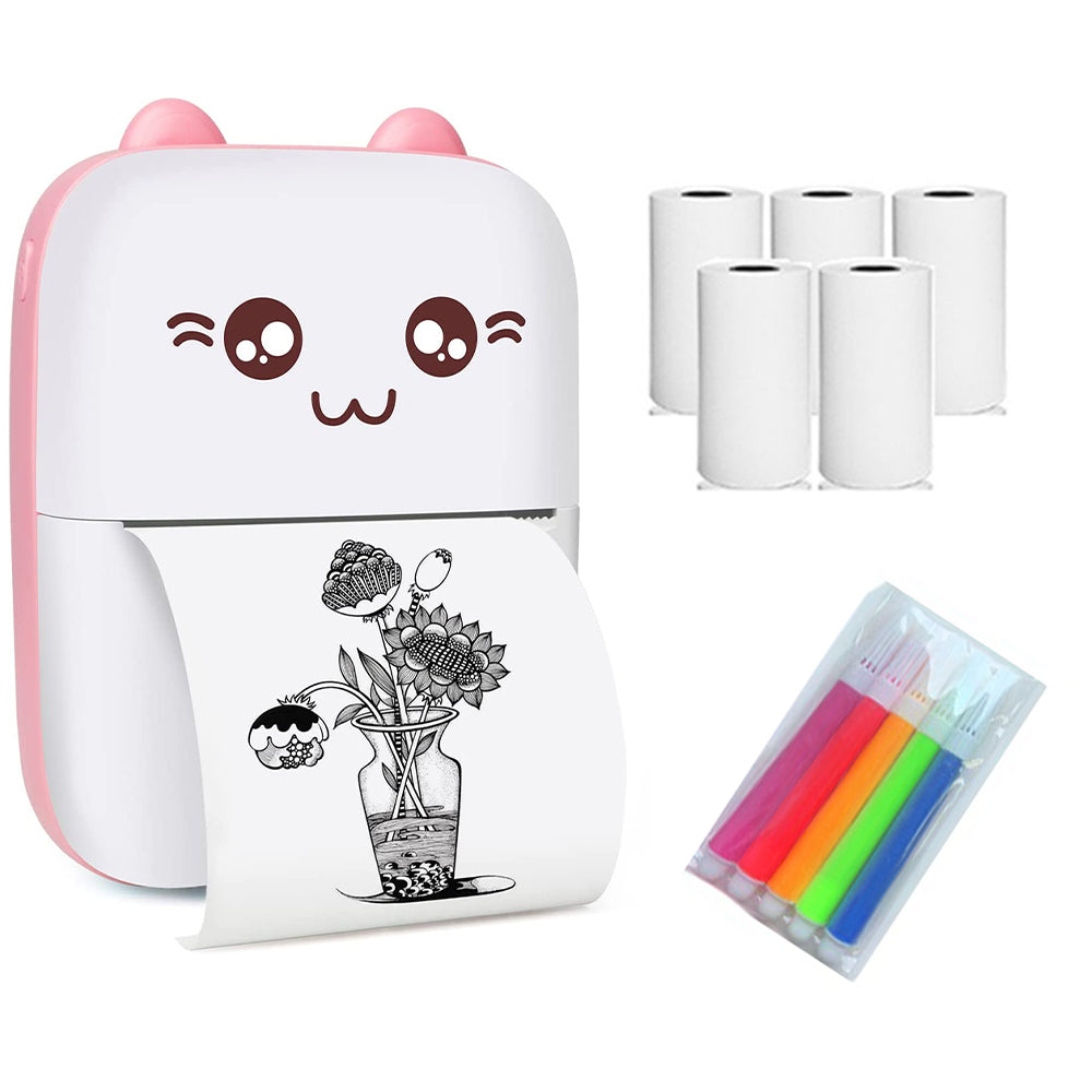 Mini Thermal Pocket Printer with Android & IOS App for Kids  - USB Rechargeable_4
