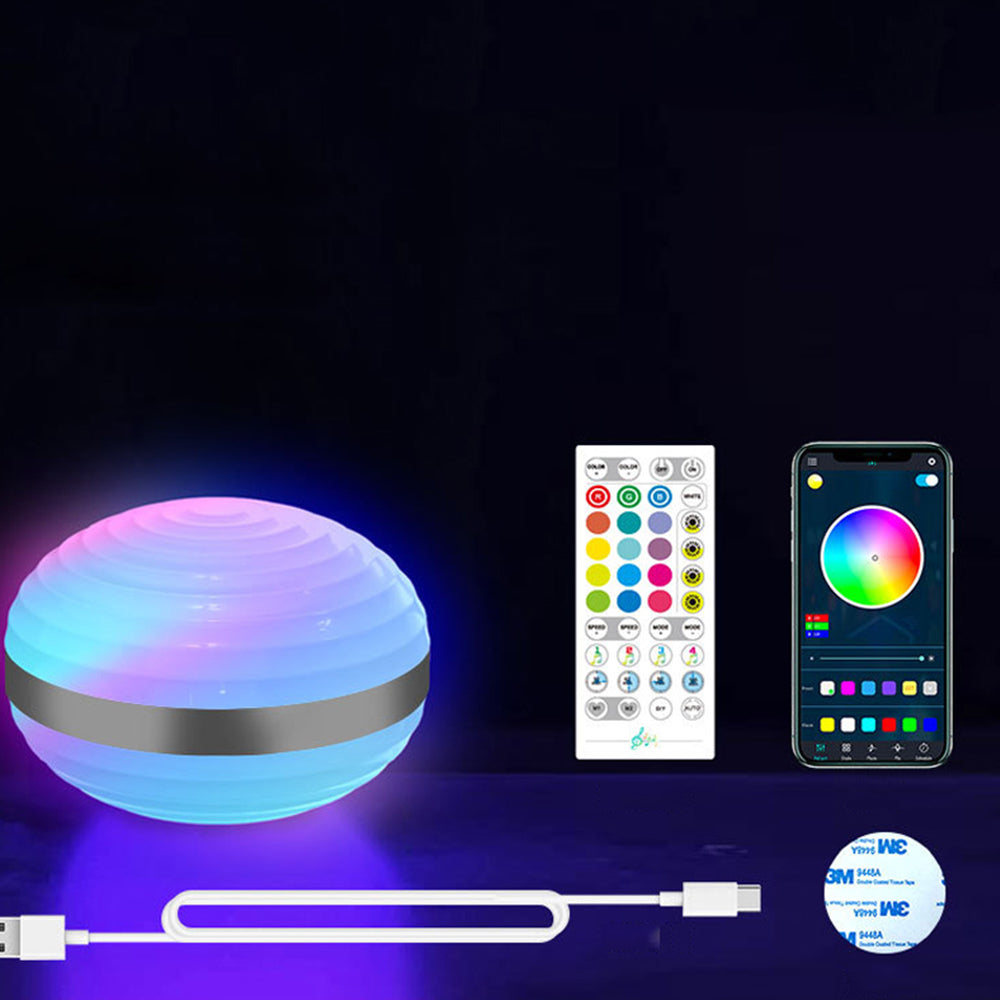 Remote Control Music Sync & RGB Color Saturn Night Lamp-USB Rechargeable_3