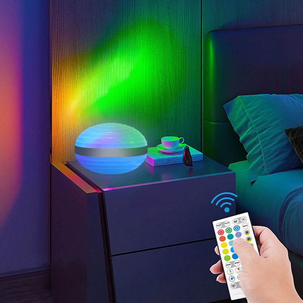 Remote Control Music Sync & RGB Color Saturn Night Lamp-USB Rechargeable_6