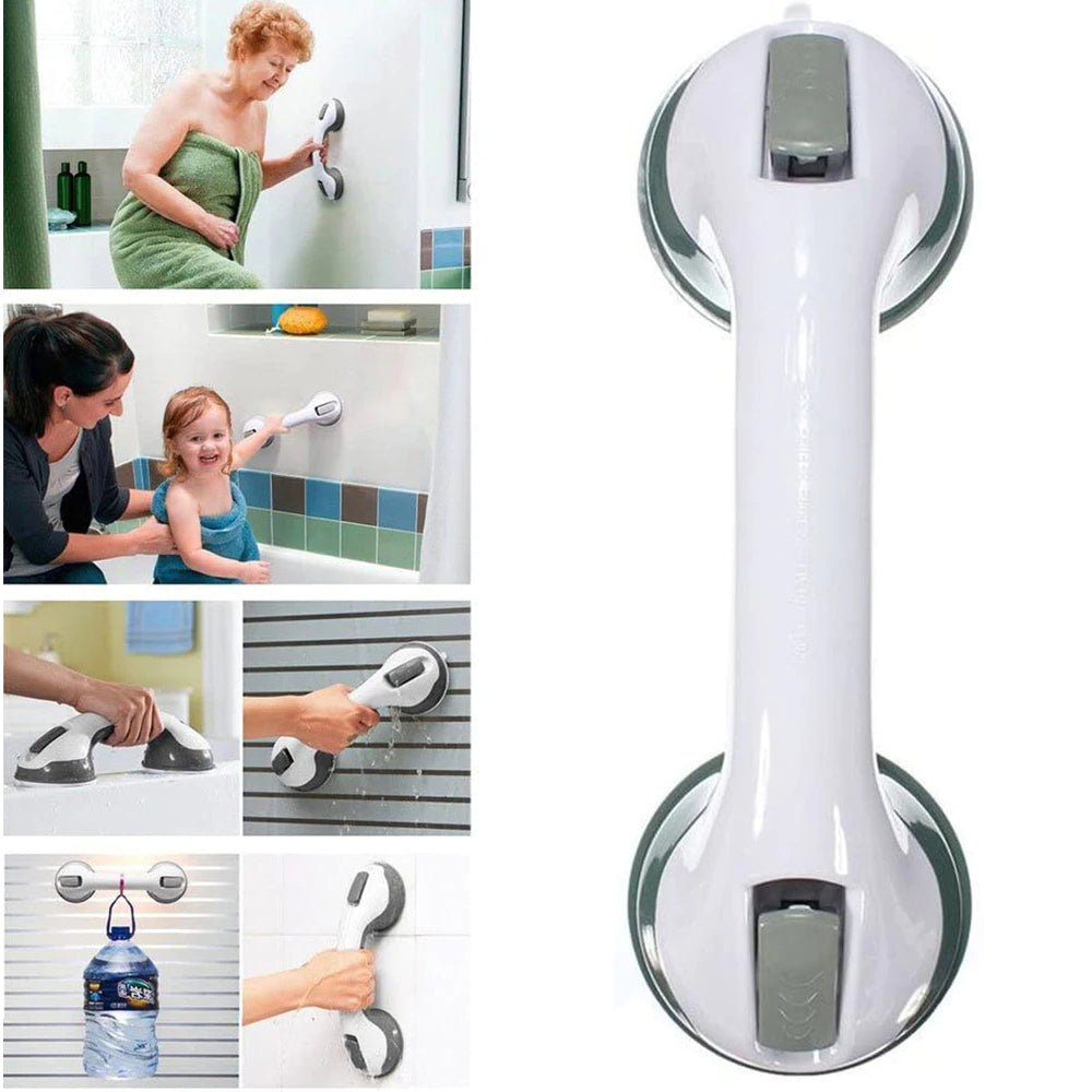 Shower Handle 12Inch Grab Bars for Bathroom with Strong Suction Cup for Elderly/Seniors Handicap and Kids_8