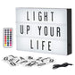 Cinema Lightbox Color Changing Light Up Massage Board with 90 Letters & Symbols - USB Rechargeable_1