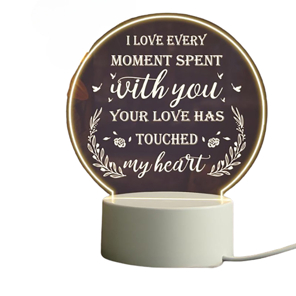 Love Expressing Acrylic Night Light Ideal Gift for Wife - USB Plugged In_0