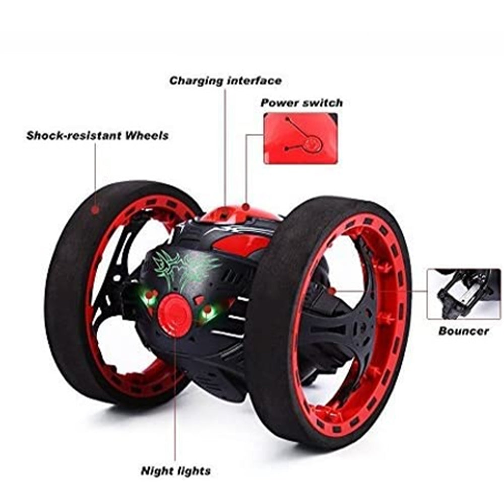 2.4Ghz Wireless Remote Control Jumping Bounce Car Toy- USB Rechargeable_9