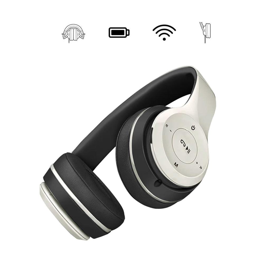 USB Rechargeable Over Ear Wireless Bluetooth Headphones_13