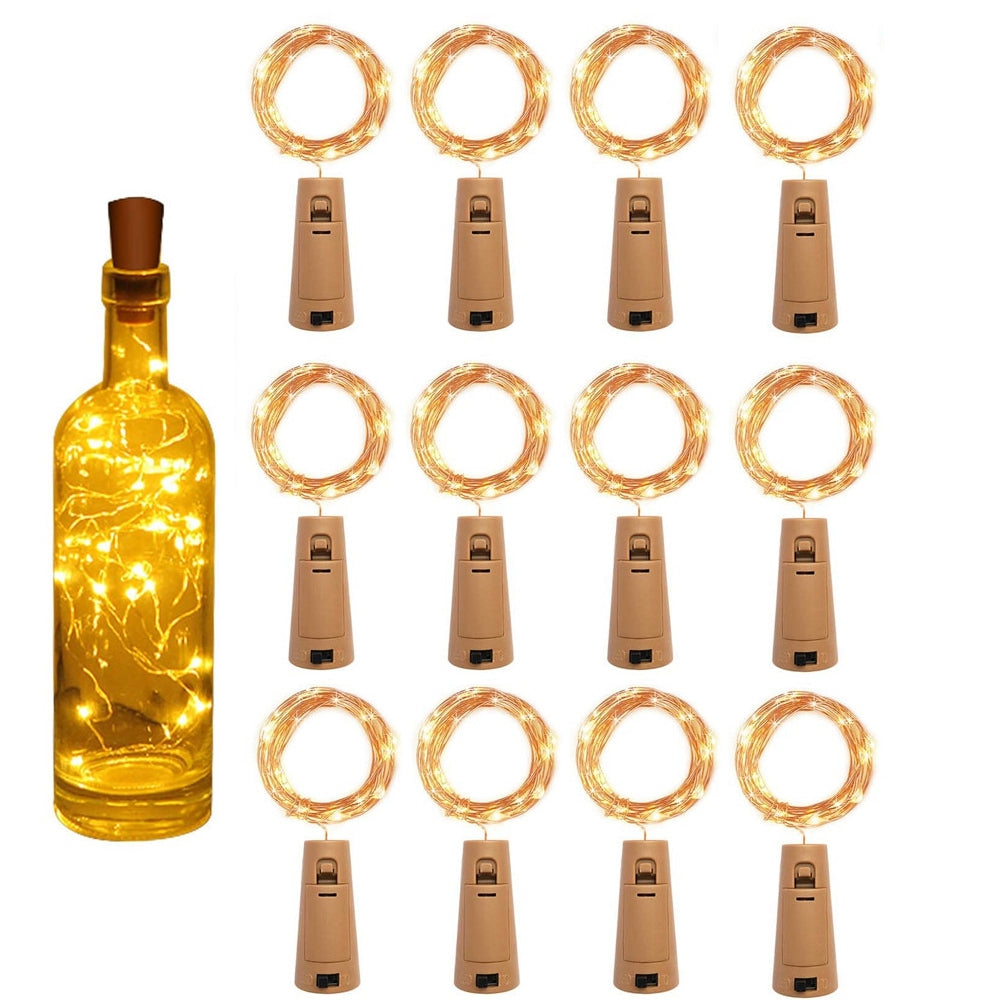 Battery Operated LED Wine Bottle Cork String Fairy Lights_0