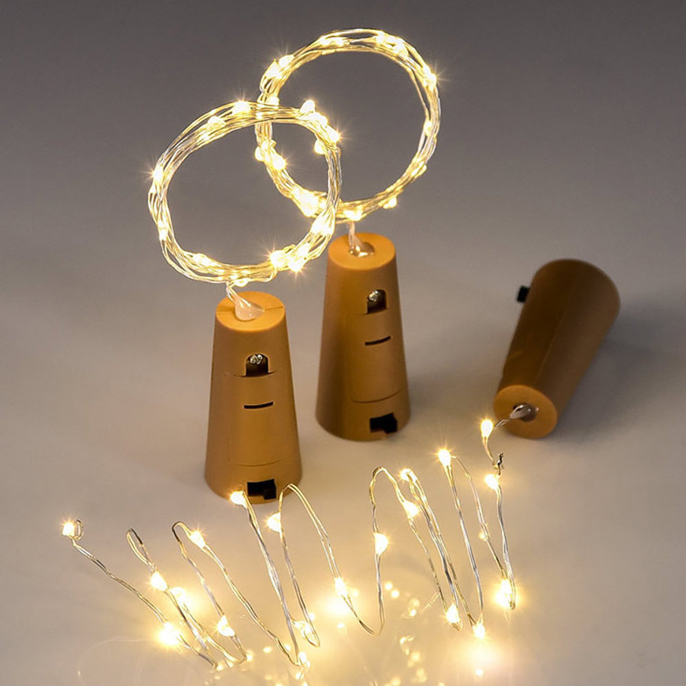 Battery Operated LED Wine Bottle Cork String Fairy Lights_7
