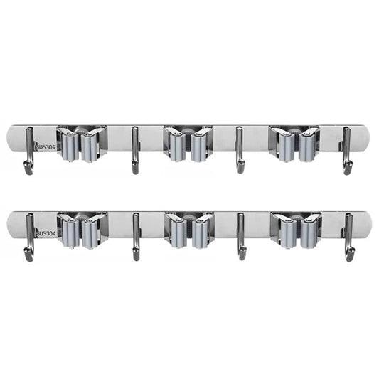 1/2 Pack Heavy-Duty Stainless-Steel Wall Mounted Space Saving Multifunctional Tools Organizer_0