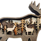 Forest Animal Wooden Tabletop Ornament with LED Light for Home Decoration_3
