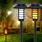 1/2 Pcs Solar Powered Outdoor Flickering Flame Pathway Torch Light_4