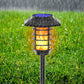1/2 Pcs Solar Powered Outdoor Flickering Flame Pathway Torch Light_5