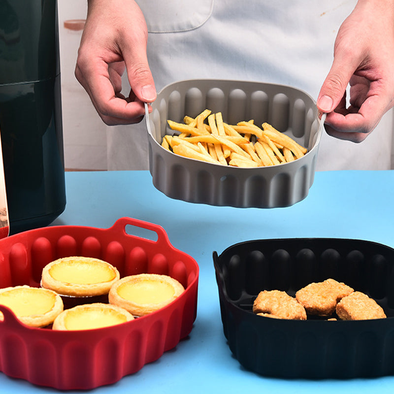 Washable Silicone Reusable Air Fryer Liner Kitchen Accessory_9