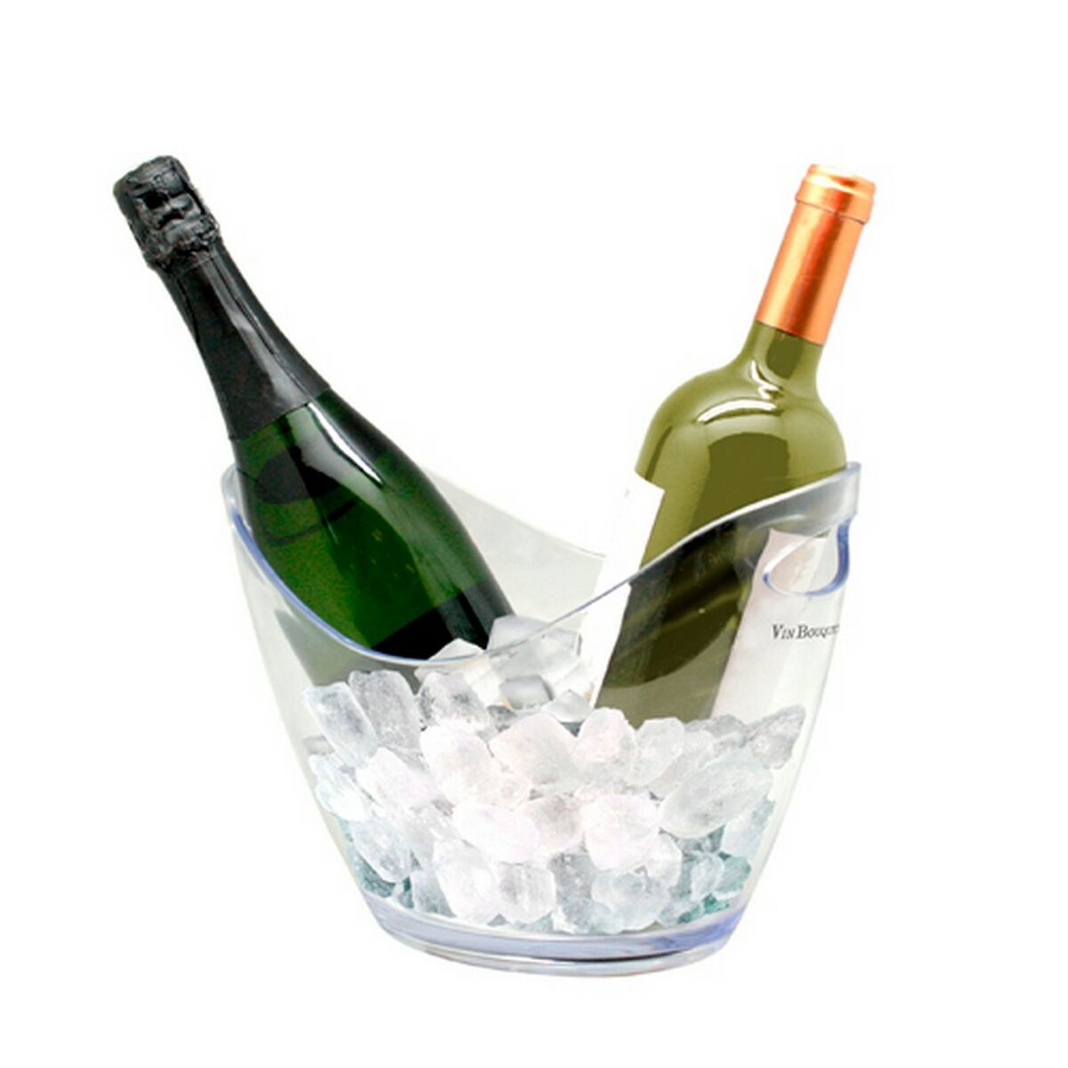 Ice Bucket Vin Bouquet Transparent PS (2 bottles)