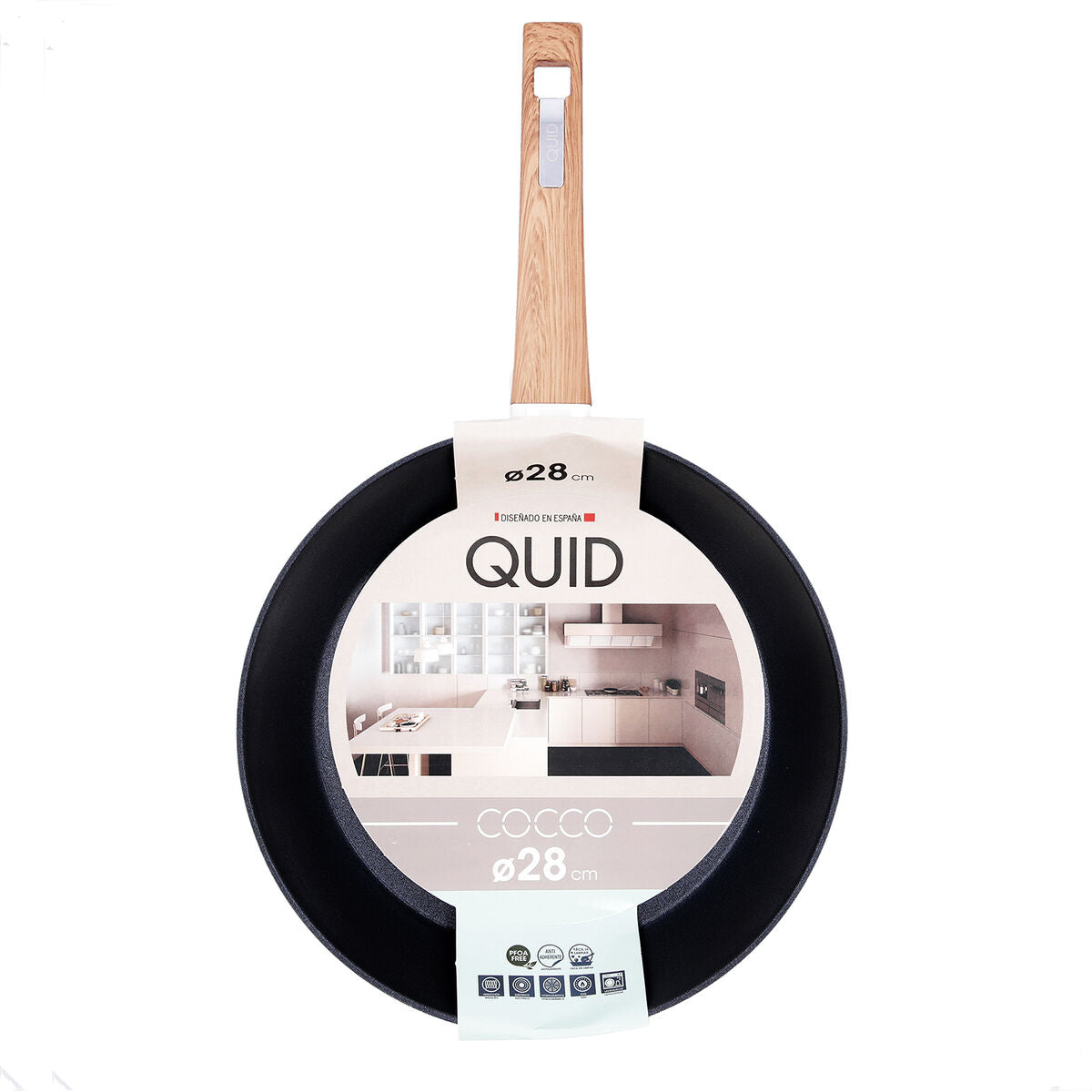 Non-stick frying pan Quid Cocco Toughened aluminium 28 cm
