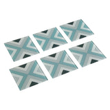 Coasters Versa Dunard Crystal (6 Pieces) (0,6 x 10 x 10 cm)