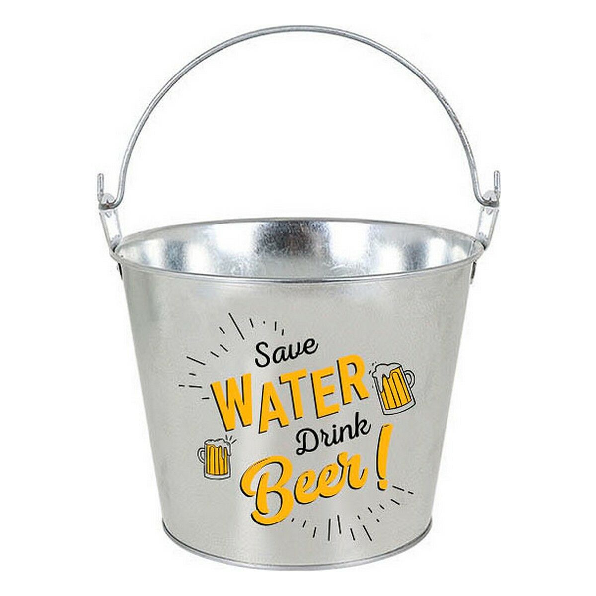 Ice Bucket with Handle and Aluminium Bottle Opener Privilege 5 L 23 x 17 x 18 cm