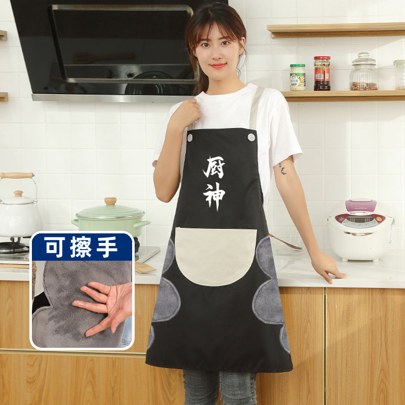 2022 Internet celebrity apron female fashion customized LOGO Printing household Foreign style kitchen waterproof Oil proof man coverall
