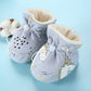 newborn baby Foot guard baby shoes Autumn and winter keep warm glove baby Cotton shoe cover winter thickening Plush