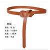 Load image into Gallery viewer, Simplicity genuine leather tie belt female Fine decoration match A dress black Fashionable and versatile latest fashion Small belt Korean version