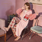 Gukoo / Fruit shell Disney pajamas female winter Coral velvet Autumn and winter robe Thin lovely robe leisure wear