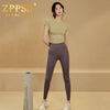 Light luxury brand ZPPSN Yoga clothes female summer Short sleeve fashion Show thin major motion run Quick drying Fitness suit