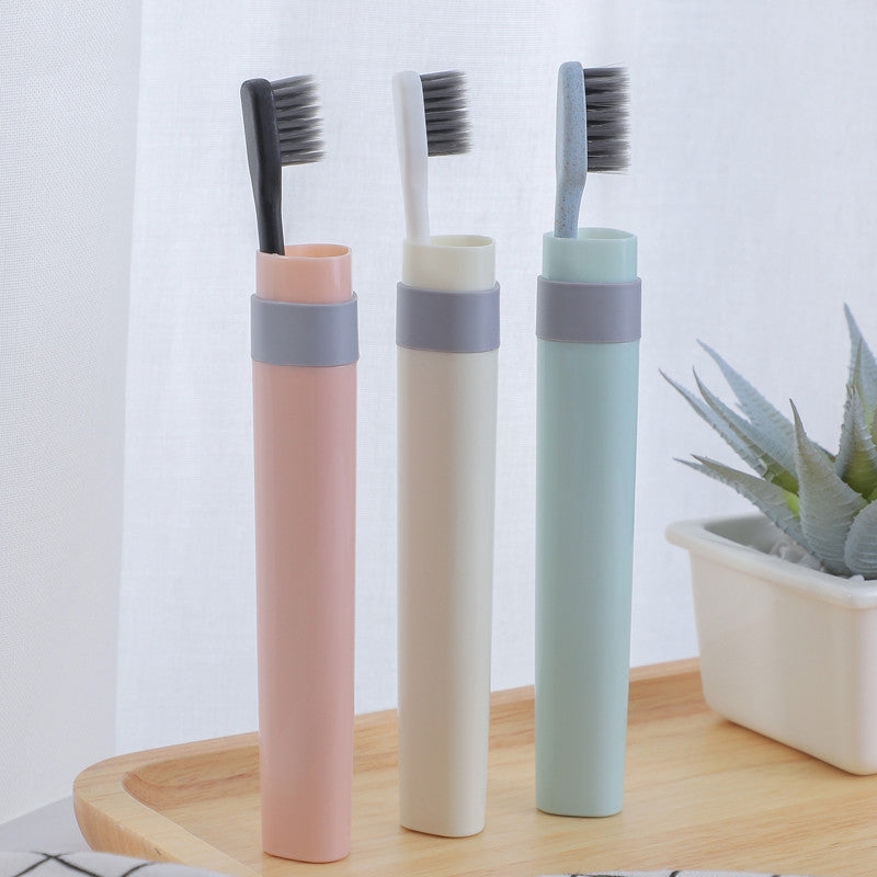 travel Portable toothbrush storage box glass suit household Wash Cup Gargle cup Toothbrush box mug for mouth-rinsing or tooth-cleaning Toothbrush cup