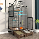 The cat cage Cat Villa household indoor Oversized free space Cat cage With toilet one large cattery  Cat house
