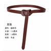 Load image into Gallery viewer, Simplicity genuine leather tie belt female Fine decoration match A dress black Fashionable and versatile latest fashion Small belt Korean version