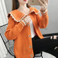 Spring and Autumn 2022 new pattern ma'am thickening sweater loose coat Cardigan female Autumn and winter Sweater Hot money fashion Foreign style