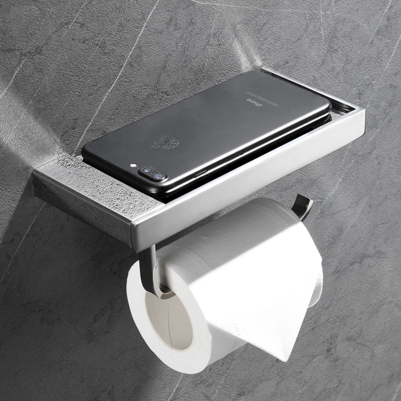 Export Germany black Tissue holder stainless steel Roll stand TOILET Toilet paper holder mobile phone Flat Storage Paper drawer