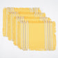 Fringe Borders Yellow Placemats (Set of 4)