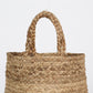 Hand Braided Jute Basket with Handles